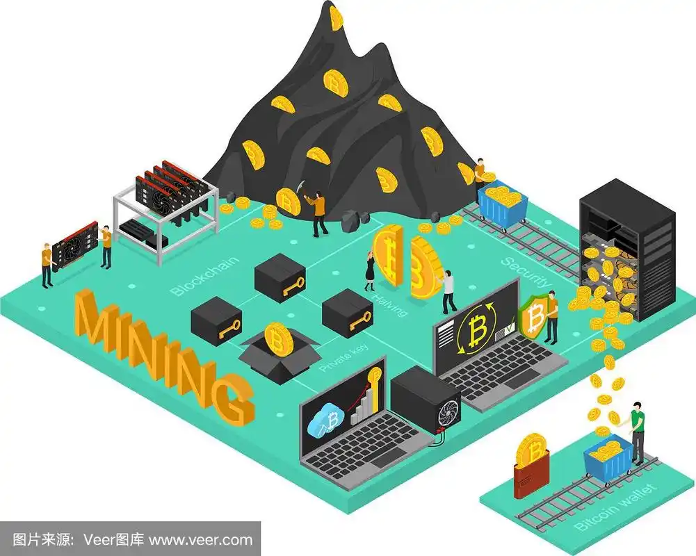 A sprawling cryptocurrency mining farm implementing advanced power optimization