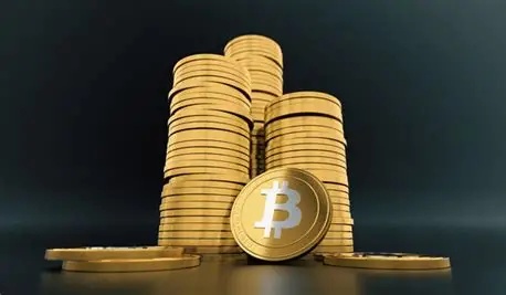 A modern Bitcoin mining rig in action, symbolizing efficient and sustainable BTC extraction in the Dutch community