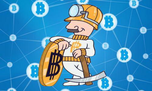 A high-efficiency Bitcoin mining rig in action, showcasing optimized hashrate setups